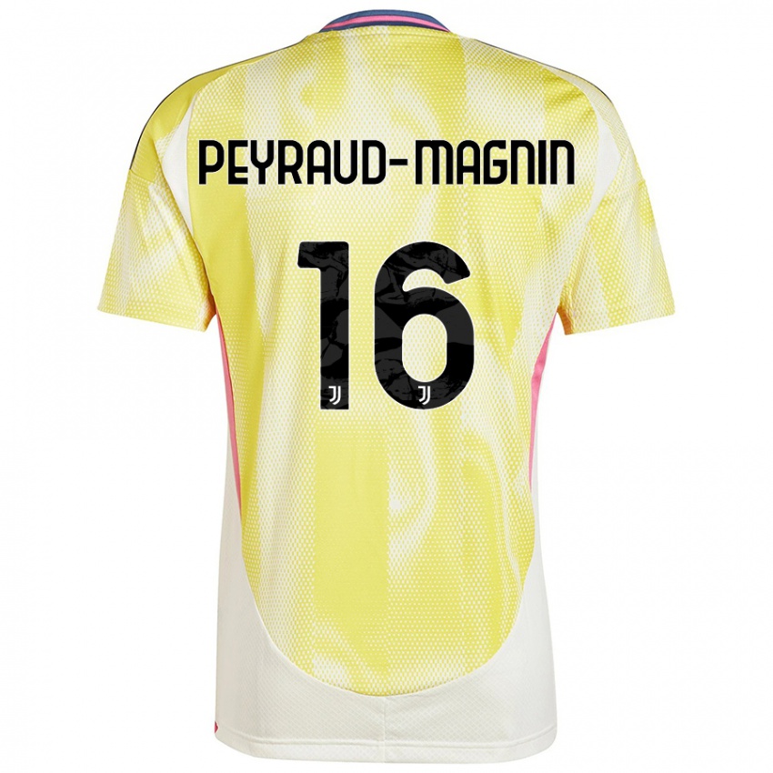 Kinder Pauline Peyraud-Magnin #16 Solargelb Auswärtstrikot Trikot 2024/25 T-Shirt Schweiz