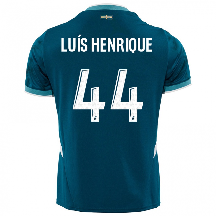 Enfant Maillot Luis Henrique #44 Turquoise Bleu Tenues Extérieur 2024/25 T-Shirt Suisse