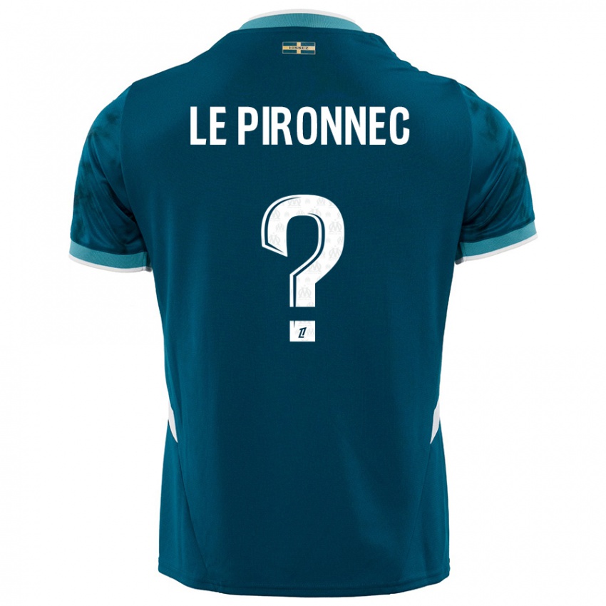 Enfant Maillot Kélian Le Pironnec #0 Turquoise Bleu Tenues Extérieur 2024/25 T-Shirt Suisse