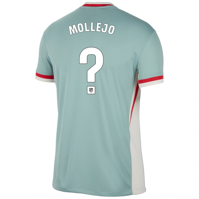 Kinder Victor Mollejo #0 Hellbeige Blau Auswärtstrikot Trikot 2024/25 T-Shirt Schweiz