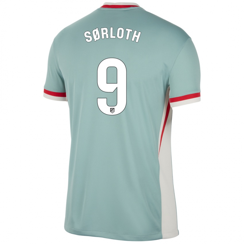 Enfant Maillot Alexander Sørloth #9 Beige Clair Bleu Tenues Extérieur 2024/25 T-Shirt Suisse