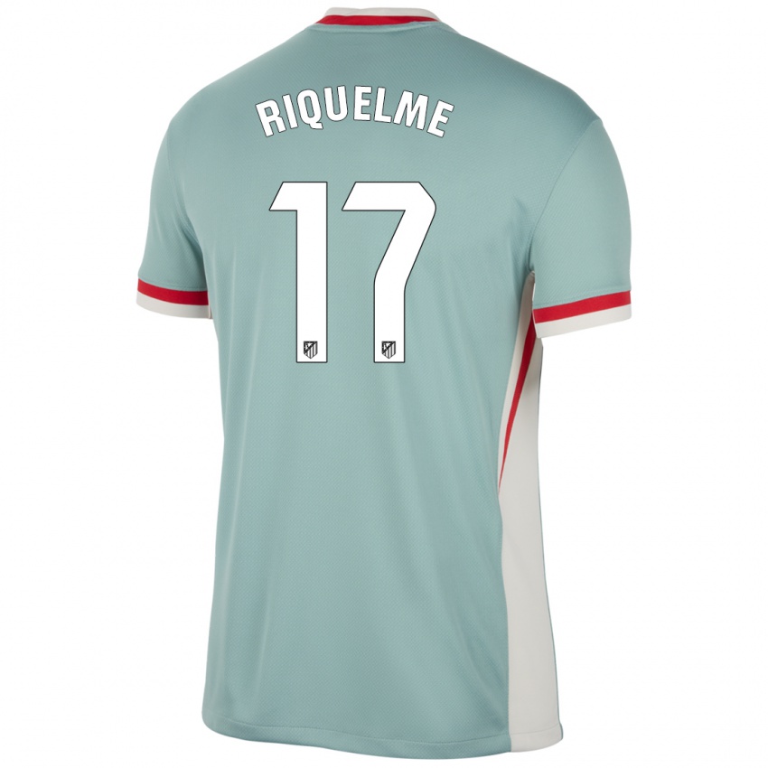 Enfant Maillot Rodrigo Riquelme #17 Beige Clair Bleu Tenues Extérieur 2024/25 T-Shirt Suisse