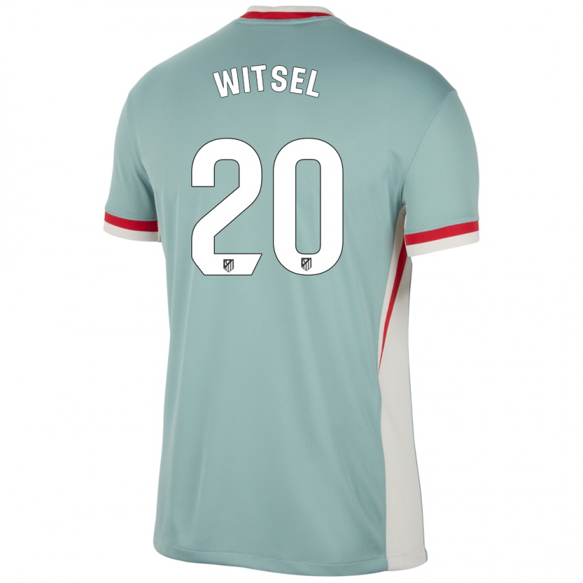 Kinder Axel Witsel #20 Hellbeige Blau Auswärtstrikot Trikot 2024/25 T-Shirt Schweiz