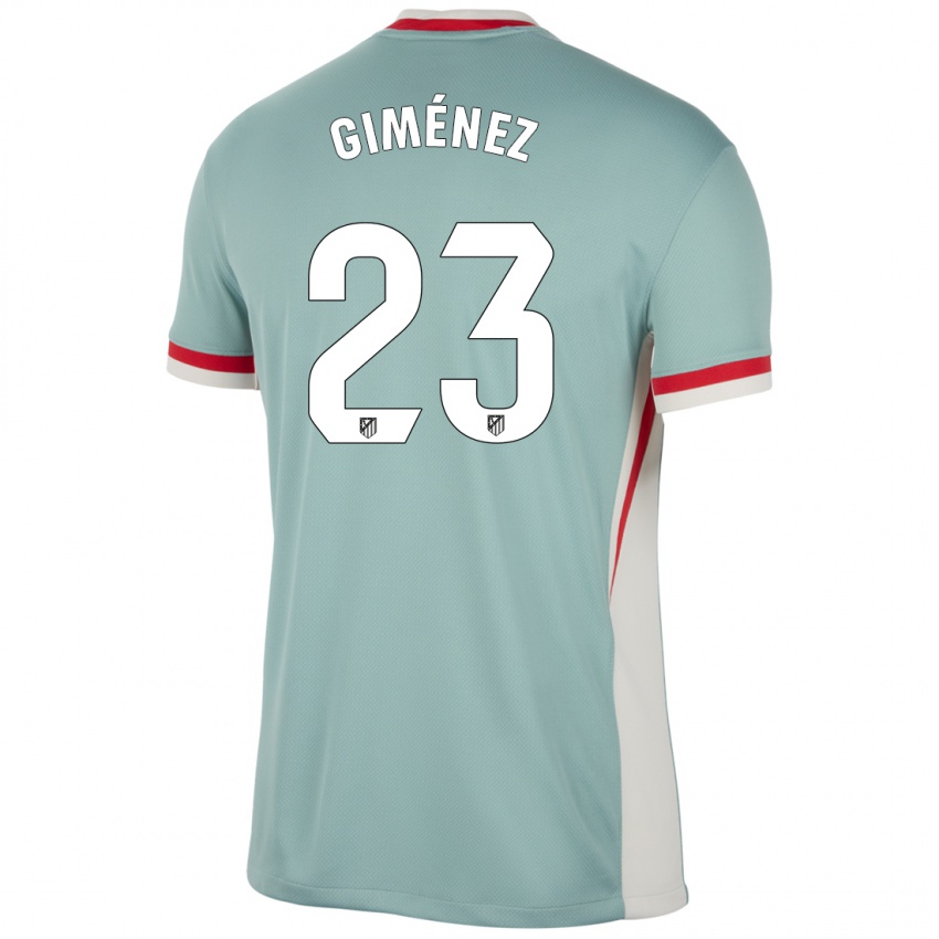 Enfant Maillot Carlos Giménez #23 Beige Clair Bleu Tenues Extérieur 2024/25 T-Shirt Suisse