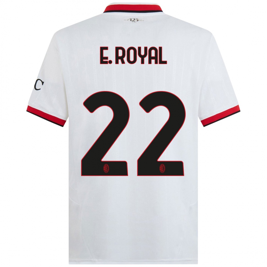 Enfant Maillot Emerson Royal #22 Blanc Noir Rouge Tenues Extérieur 2024/25 T-Shirt Suisse