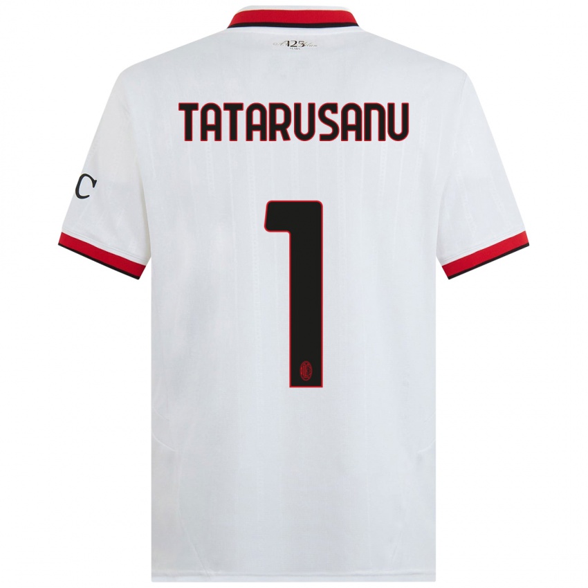 Enfant Maillot Ciprian Tatarusanu #1 Blanc Noir Rouge Tenues Extérieur 2024/25 T-Shirt Suisse