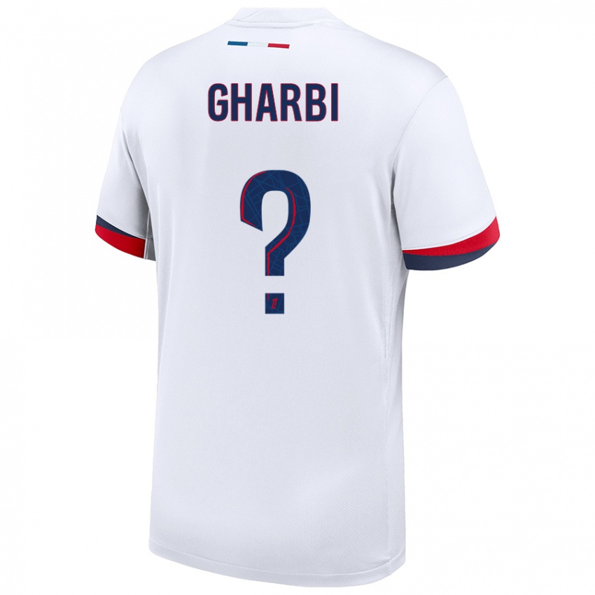 Kinder Ismael Gharbi #0 Weiß Blau Rot Auswärtstrikot Trikot 2024/25 T-Shirt Schweiz