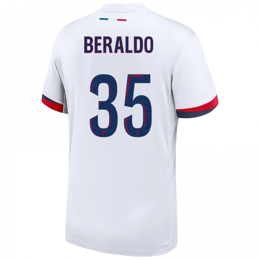 Kinder Lucas Beraldo #35 Weiß Blau Rot Auswärtstrikot Trikot 2024/25 T-Shirt Schweiz