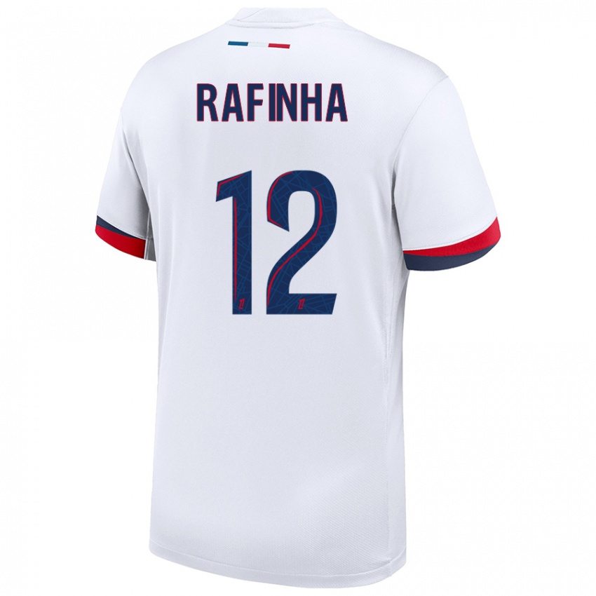 Kinder Rafinha #12 Weiß Blau Rot Auswärtstrikot Trikot 2024/25 T-Shirt Schweiz