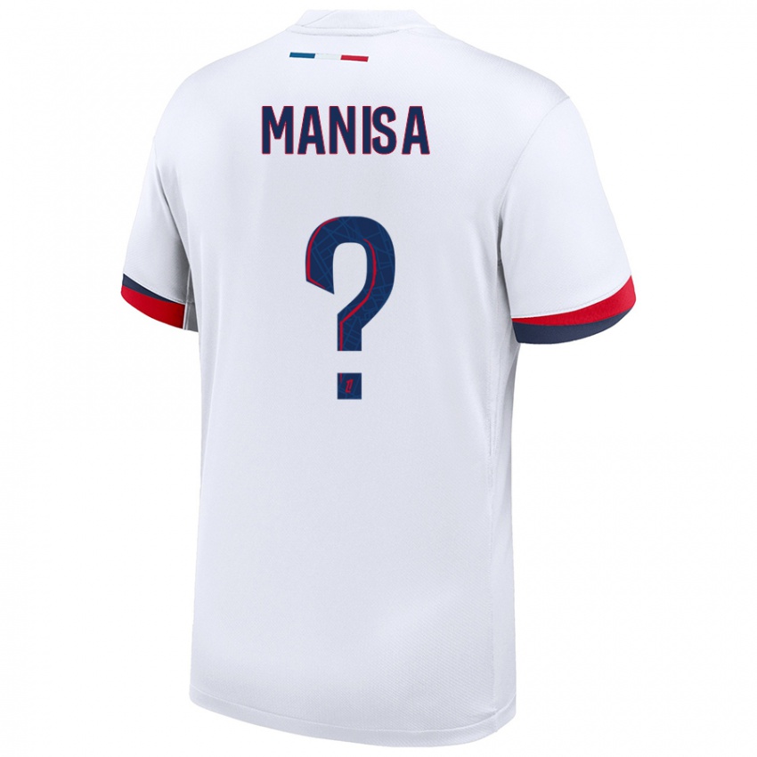 Enfant Maillot Lenny Manisa #0 Blanc Bleu Rouge Tenues Extérieur 2024/25 T-Shirt Suisse