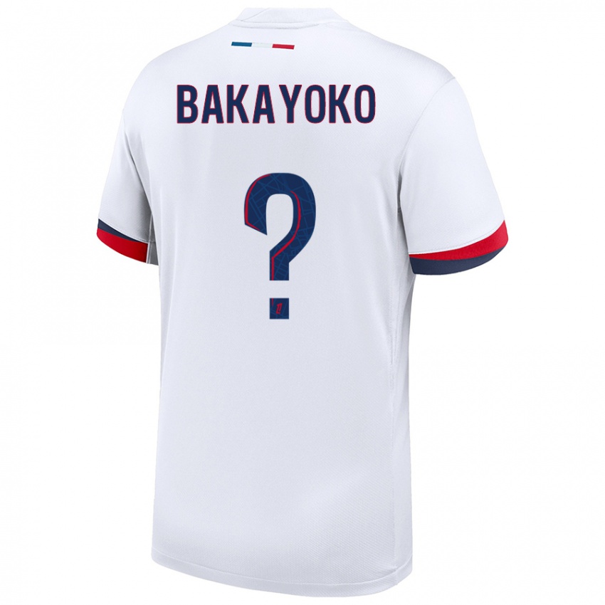 Kinder Ibrahim Bakayoko #0 Weiß Blau Rot Auswärtstrikot Trikot 2024/25 T-Shirt Schweiz