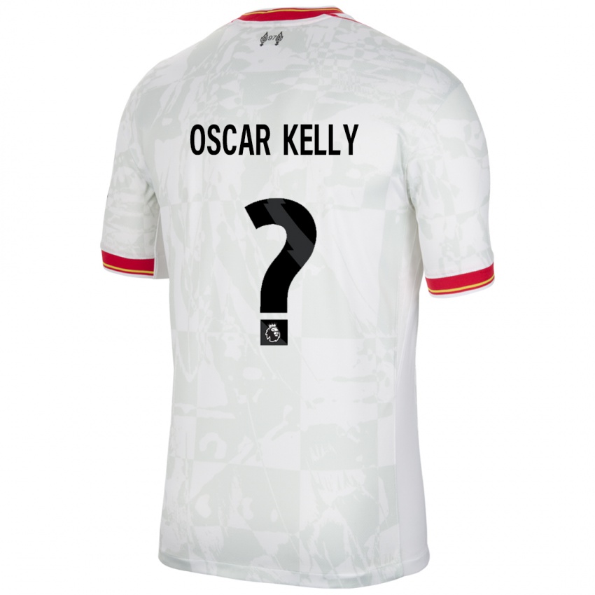 Kinder Oscar Kelly #0 Weiß Rot Schwarz Ausweichtrikot Trikot 2024/25 T-Shirt Schweiz