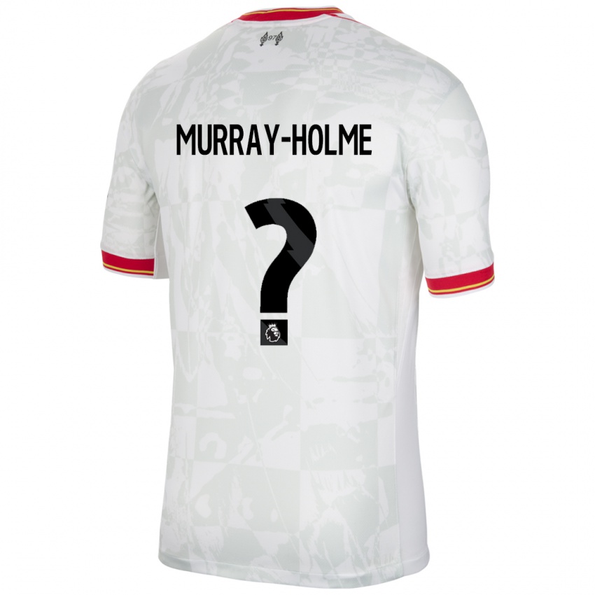 Enfant Maillot Hadyn Murray-Holme #0 Blanc Rouge Noir Troisieme 2024/25 T-Shirt Suisse