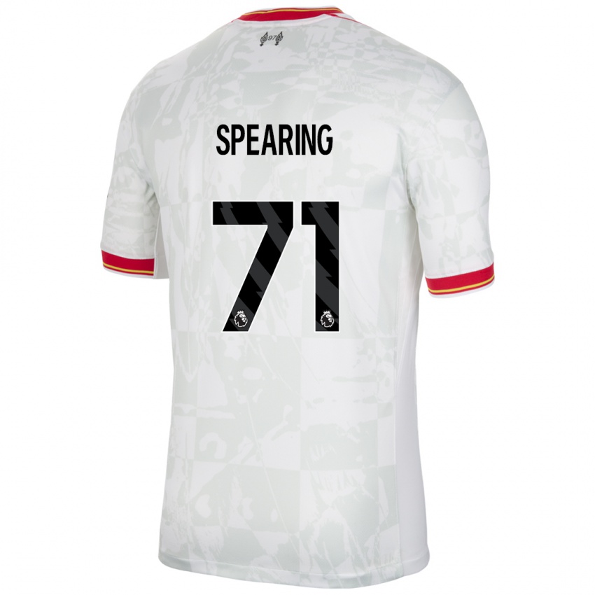 Enfant Maillot Jay Spearing #71 Blanc Rouge Noir Troisieme 2024/25 T-Shirt Suisse