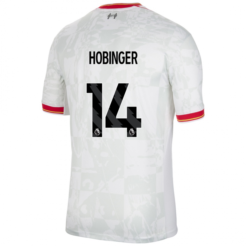 Kinder Marie Höbinger #14 Weiß Rot Schwarz Ausweichtrikot Trikot 2024/25 T-Shirt Schweiz