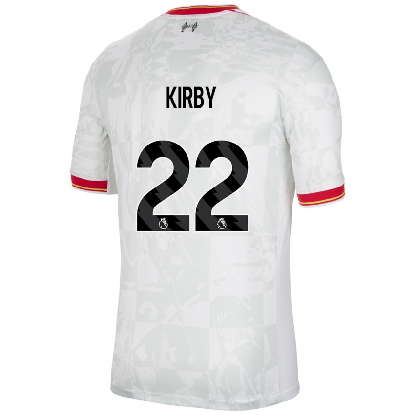 Kinder Faye Kirby #22 Weiß Rot Schwarz Ausweichtrikot Trikot 2024/25 T-Shirt Schweiz