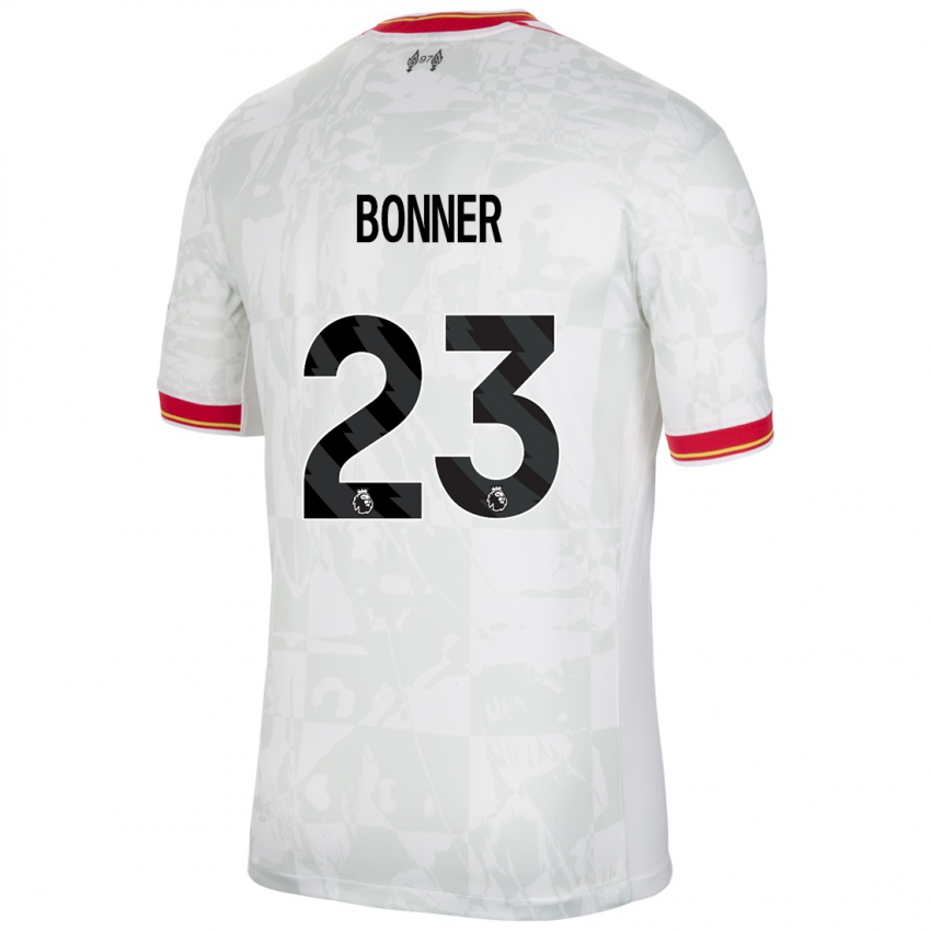 Kinder Gemma Bonner #23 Weiß Rot Schwarz Ausweichtrikot Trikot 2024/25 T-Shirt Schweiz