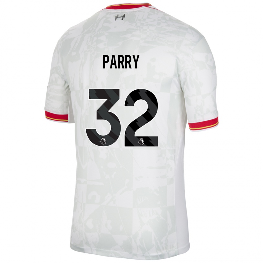 Kinder Lucy Parry #32 Weiß Rot Schwarz Ausweichtrikot Trikot 2024/25 T-Shirt Schweiz