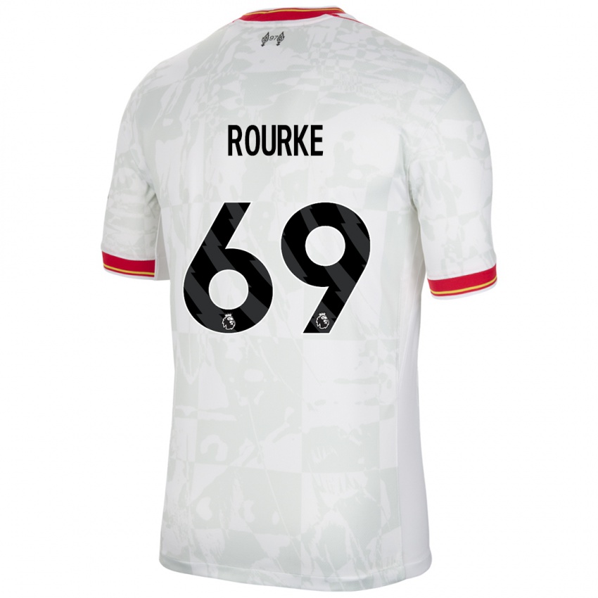 Enfant Maillot Fidel O'rourke #69 Blanc Rouge Noir Troisieme 2024/25 T-Shirt Suisse