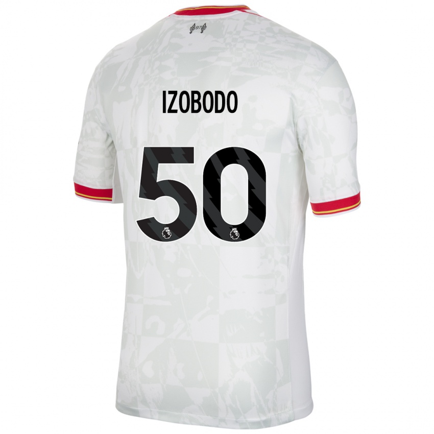 Kinder Elijah Izobodo John #50 Weiß Rot Schwarz Ausweichtrikot Trikot 2024/25 T-Shirt Schweiz