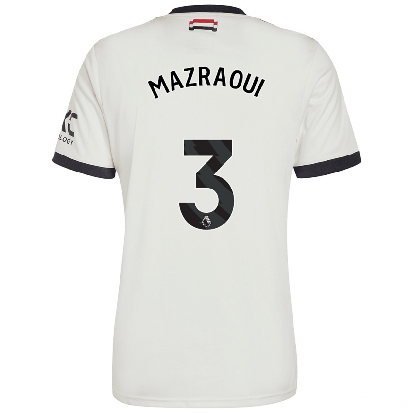 Kinder Noussair Mazraoui #3 Cremeweiß Ausweichtrikot Trikot 2024/25 T-Shirt Schweiz