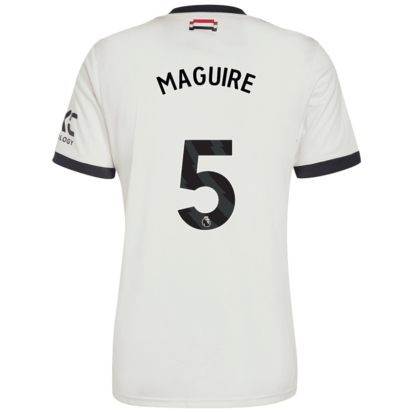 Kinder Harry Maguire #5 Cremeweiß Ausweichtrikot Trikot 2024/25 T-Shirt Schweiz