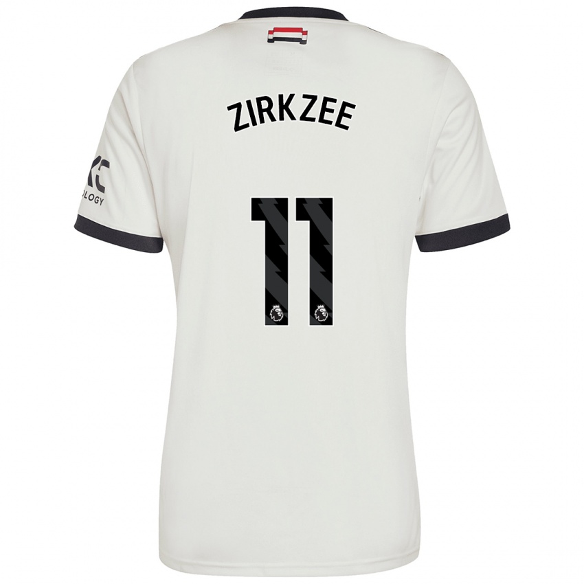 Kinder Joshua Zirkzee #11 Cremeweiß Ausweichtrikot Trikot 2024/25 T-Shirt Schweiz