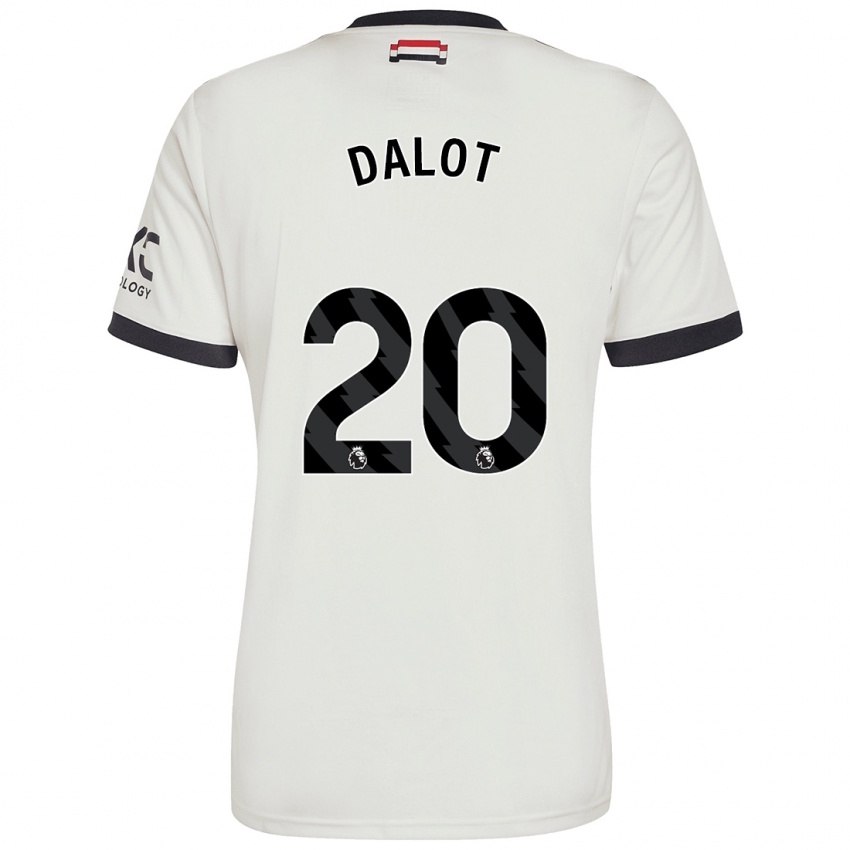 Kinder Diogo Dalot #20 Cremeweiß Ausweichtrikot Trikot 2024/25 T-Shirt Schweiz