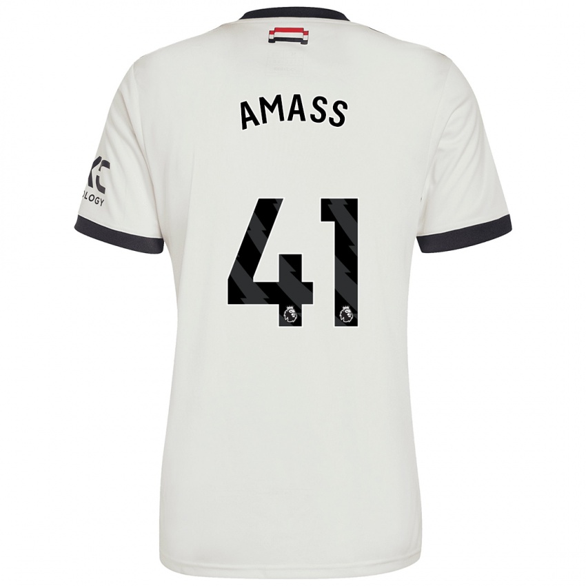 Kinder Harry Amass #41 Cremeweiß Ausweichtrikot Trikot 2024/25 T-Shirt Schweiz