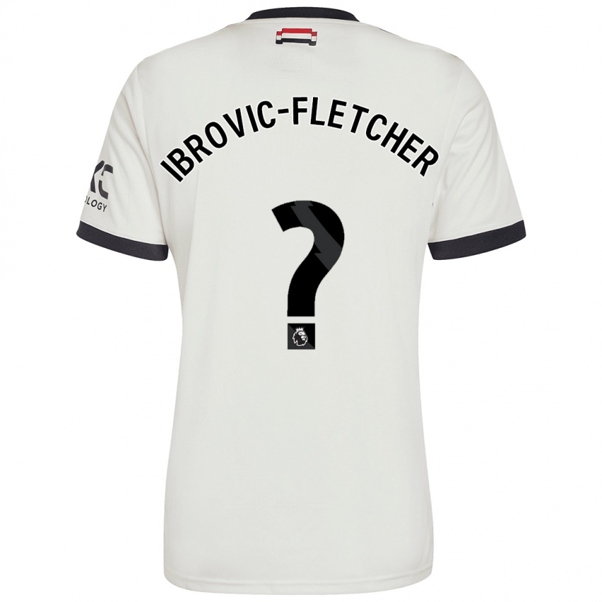 Kinder Edward Ibrovic-Fletcher #0 Cremeweiß Ausweichtrikot Trikot 2024/25 T-Shirt Schweiz