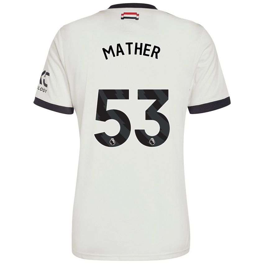 Kinder Sam Mather #53 Cremeweiß Ausweichtrikot Trikot 2024/25 T-Shirt Schweiz