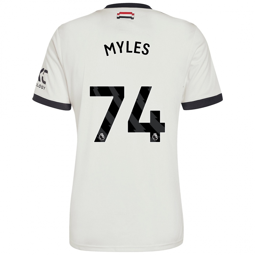 Kinder Tom Myles #74 Cremeweiß Ausweichtrikot Trikot 2024/25 T-Shirt Schweiz