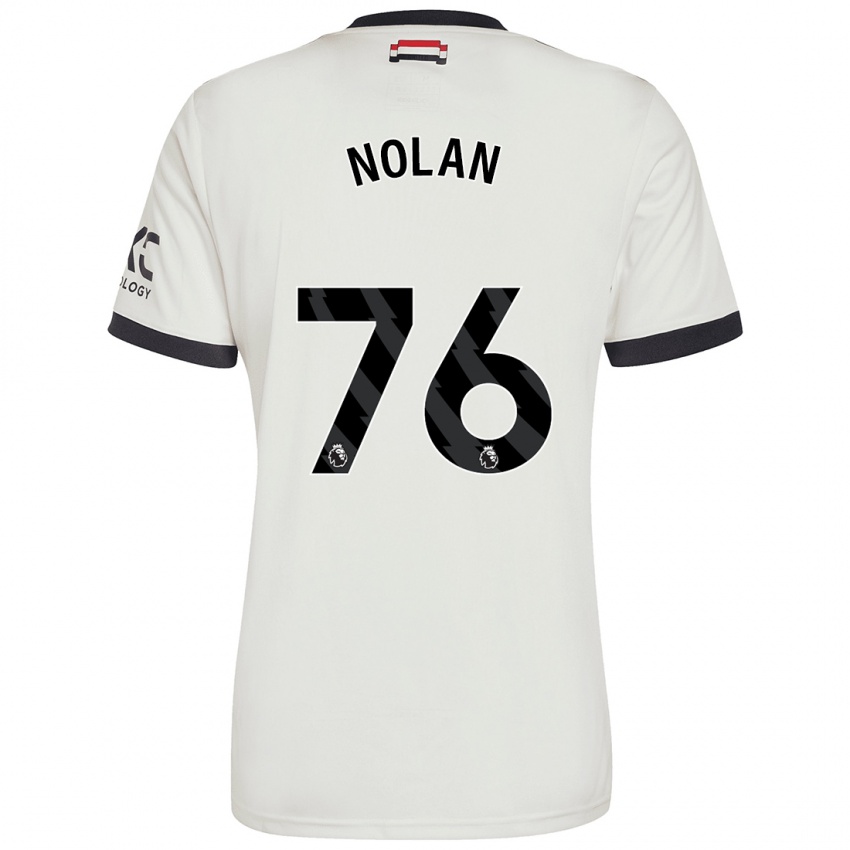 Kinder James Nolan #76 Cremeweiß Ausweichtrikot Trikot 2024/25 T-Shirt Schweiz