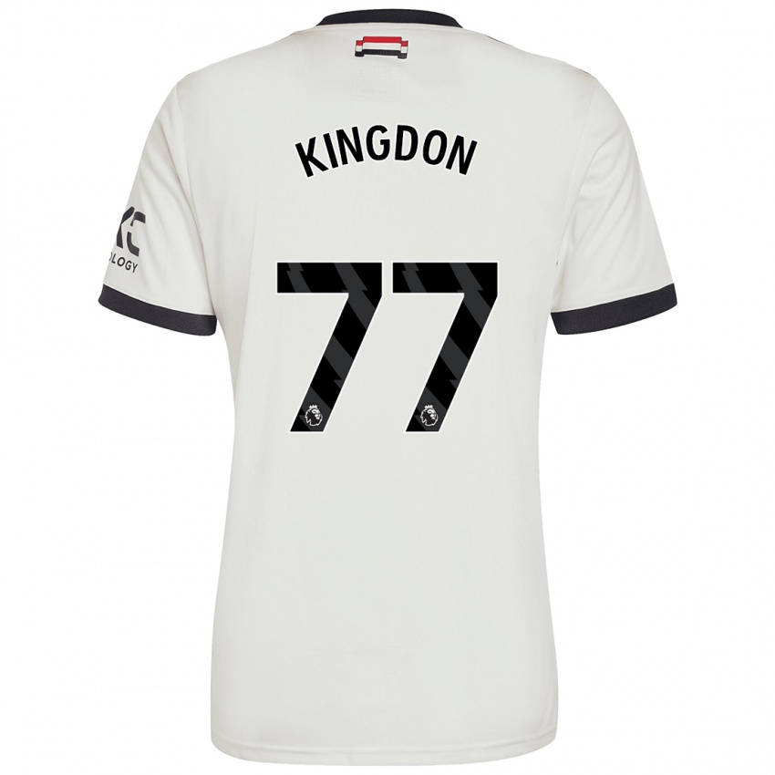 Kinder Jack Kingdon #77 Cremeweiß Ausweichtrikot Trikot 2024/25 T-Shirt Schweiz