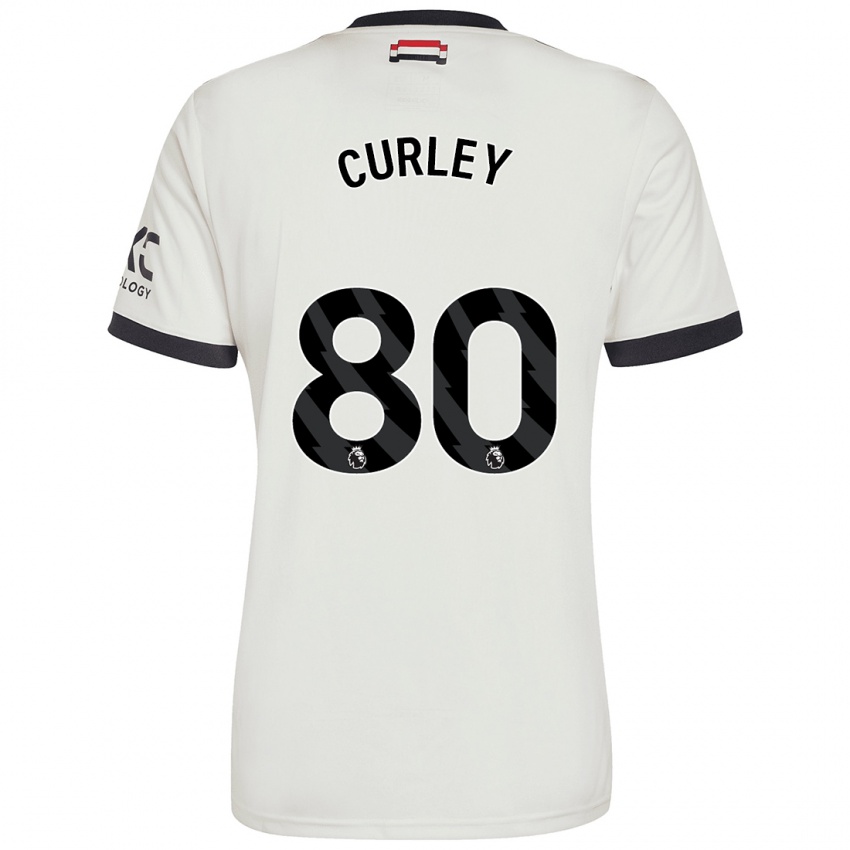 Kinder Ruben Curley #80 Cremeweiß Ausweichtrikot Trikot 2024/25 T-Shirt Schweiz