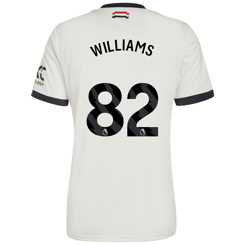 Kinder Ethan Williams #82 Cremeweiß Ausweichtrikot Trikot 2024/25 T-Shirt Schweiz