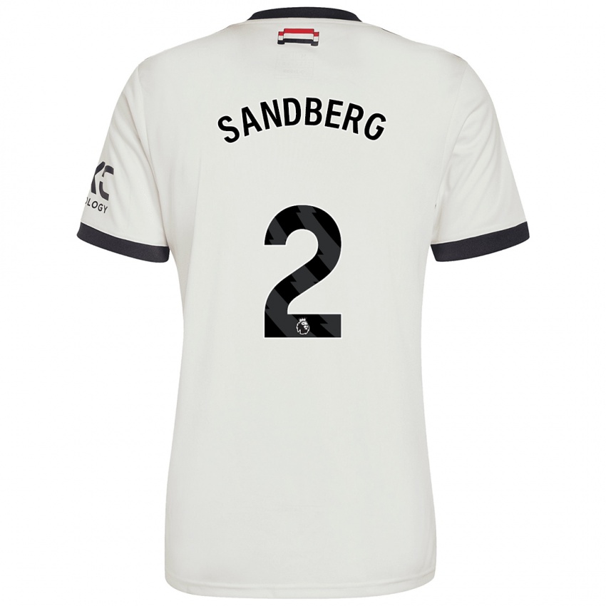 Kinder Anna Sandberg #2 Cremeweiß Ausweichtrikot Trikot 2024/25 T-Shirt Schweiz