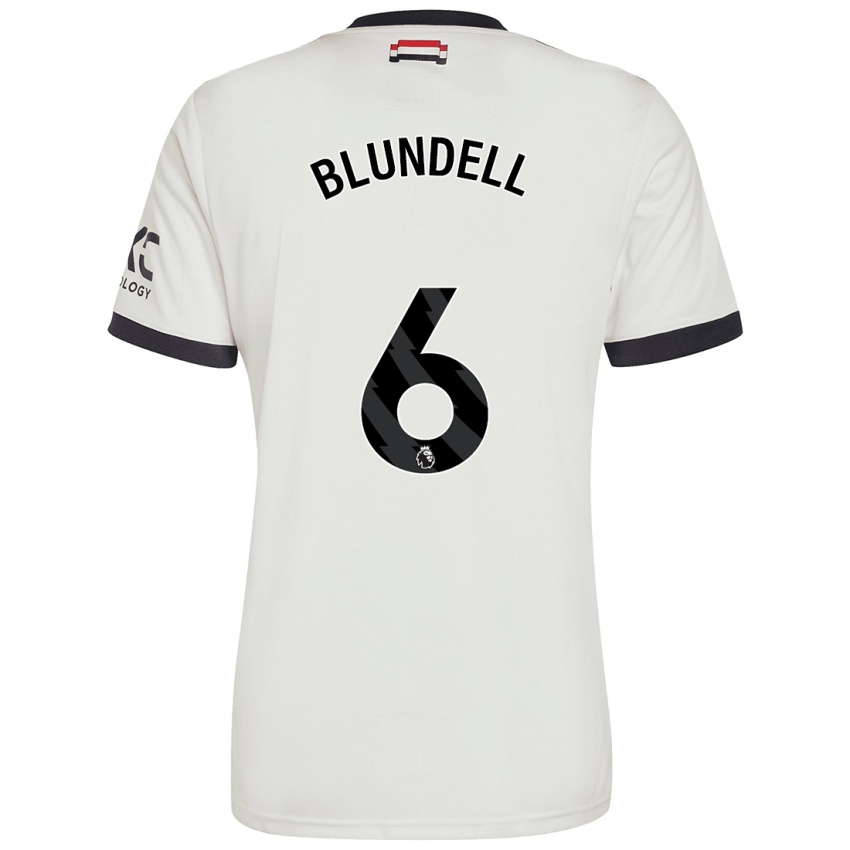 Kinder Hannah Blundell #6 Cremeweiß Ausweichtrikot Trikot 2024/25 T-Shirt Schweiz