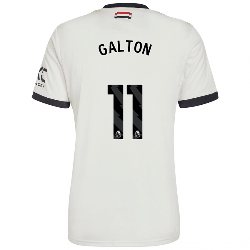 Kinder Leah Galton #11 Cremeweiß Ausweichtrikot Trikot 2024/25 T-Shirt Schweiz