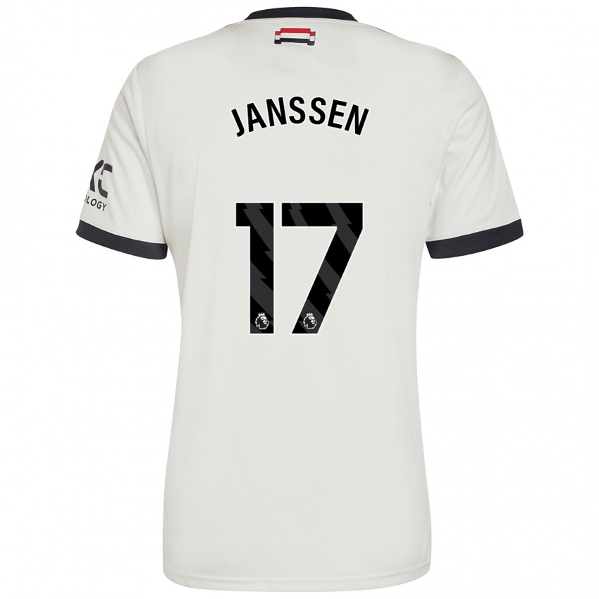 Kinder Dominique Janssen #17 Cremeweiß Ausweichtrikot Trikot 2024/25 T-Shirt Schweiz