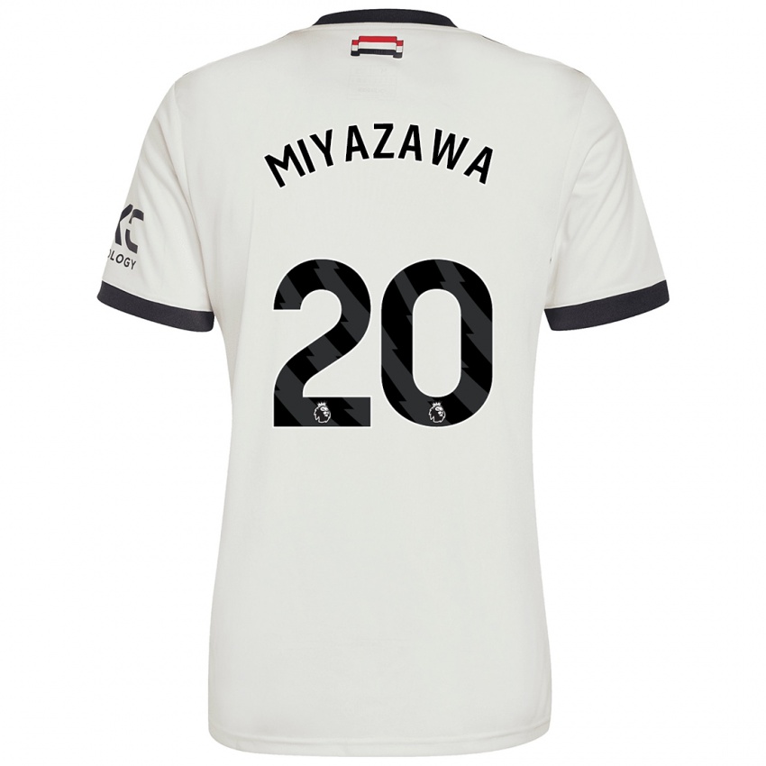 Kinder Hinata Miyazawa #20 Cremeweiß Ausweichtrikot Trikot 2024/25 T-Shirt Schweiz