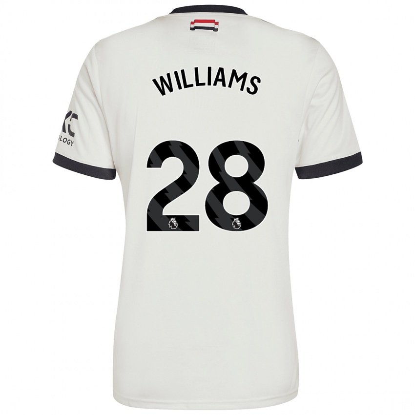 Kinder Rachel Williams #28 Cremeweiß Ausweichtrikot Trikot 2024/25 T-Shirt Schweiz