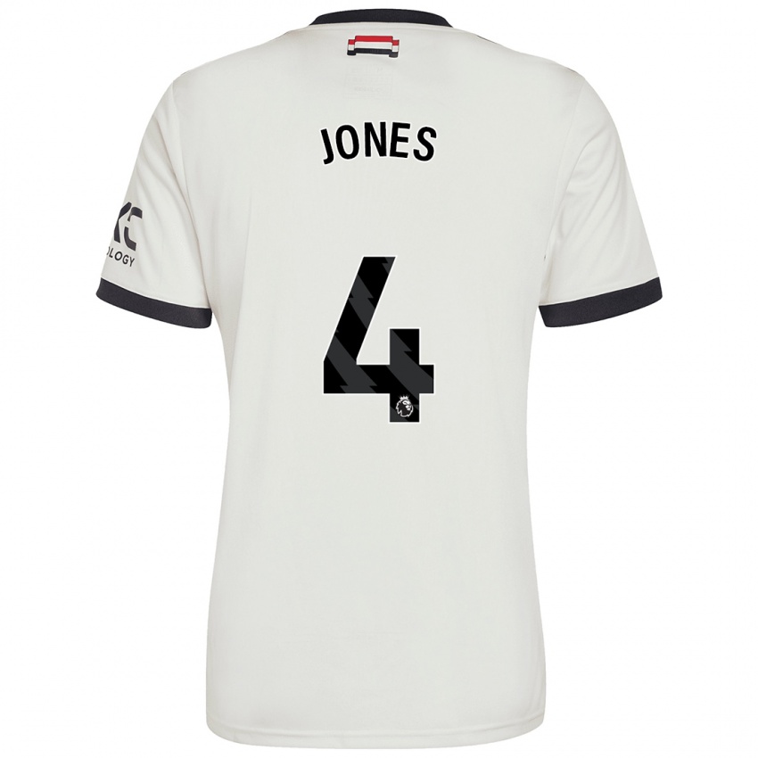 Kinder Phil Jones #4 Cremeweiß Ausweichtrikot Trikot 2024/25 T-Shirt Schweiz