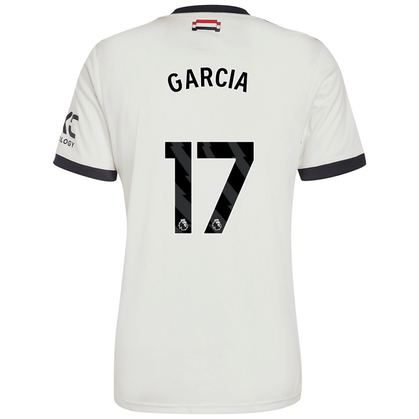 Kinder Lucia Garcia #17 Cremeweiß Ausweichtrikot Trikot 2024/25 T-Shirt Schweiz