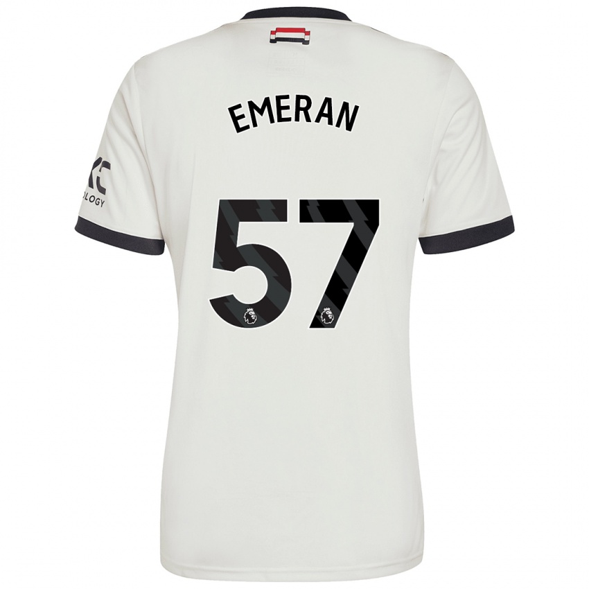 Kinder Noam Emeran #57 Cremeweiß Ausweichtrikot Trikot 2024/25 T-Shirt Schweiz