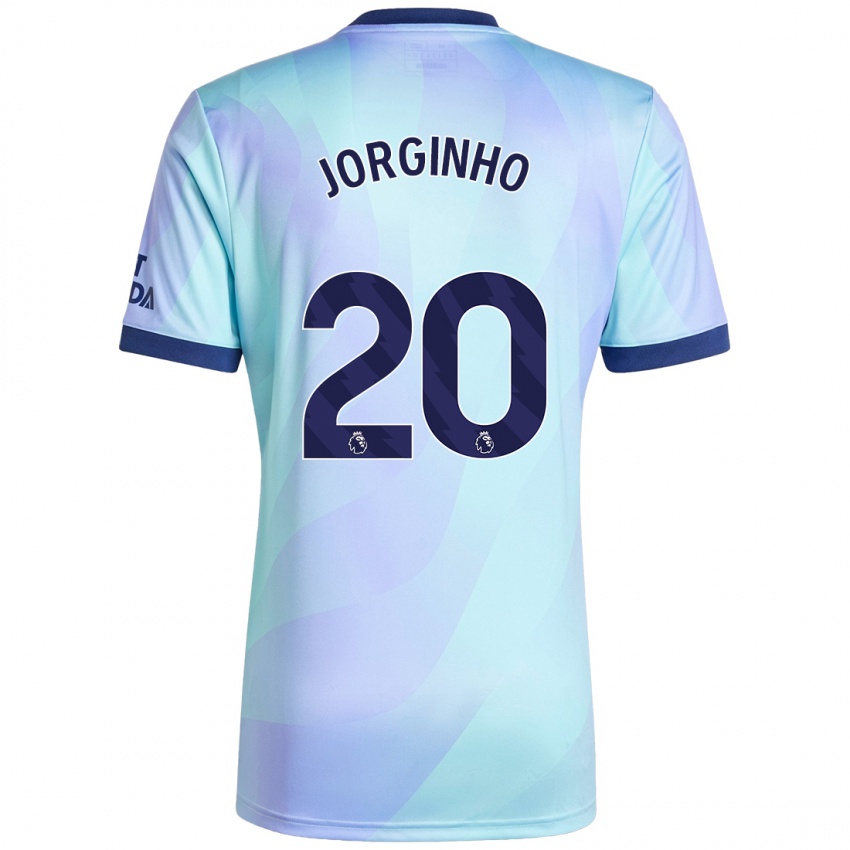 Enfant Maillot Jorginho #20 Aqua Troisieme 2024/25 T-Shirt Suisse