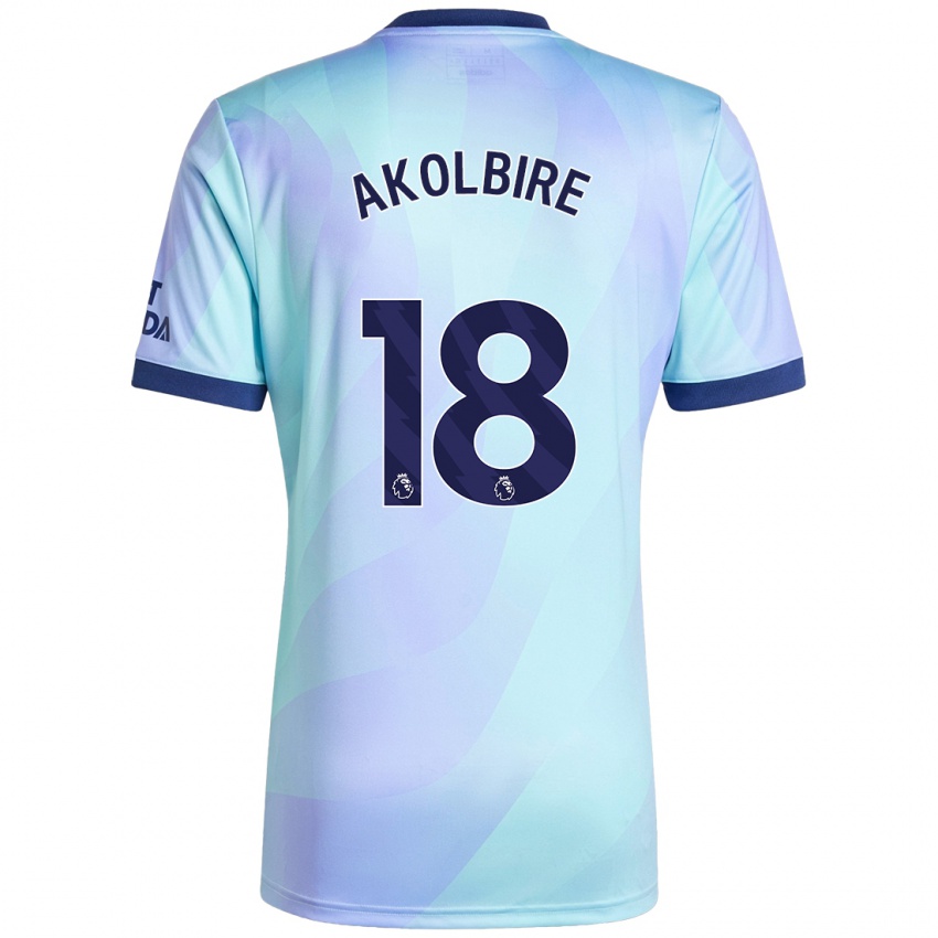 Enfant Maillot Bless Akolbire #18 Aqua Troisieme 2024/25 T-Shirt Suisse