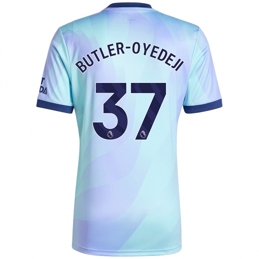 Enfant Maillot Nathan Butler-Oyedeji #37 Aqua Troisieme 2024/25 T-Shirt Suisse