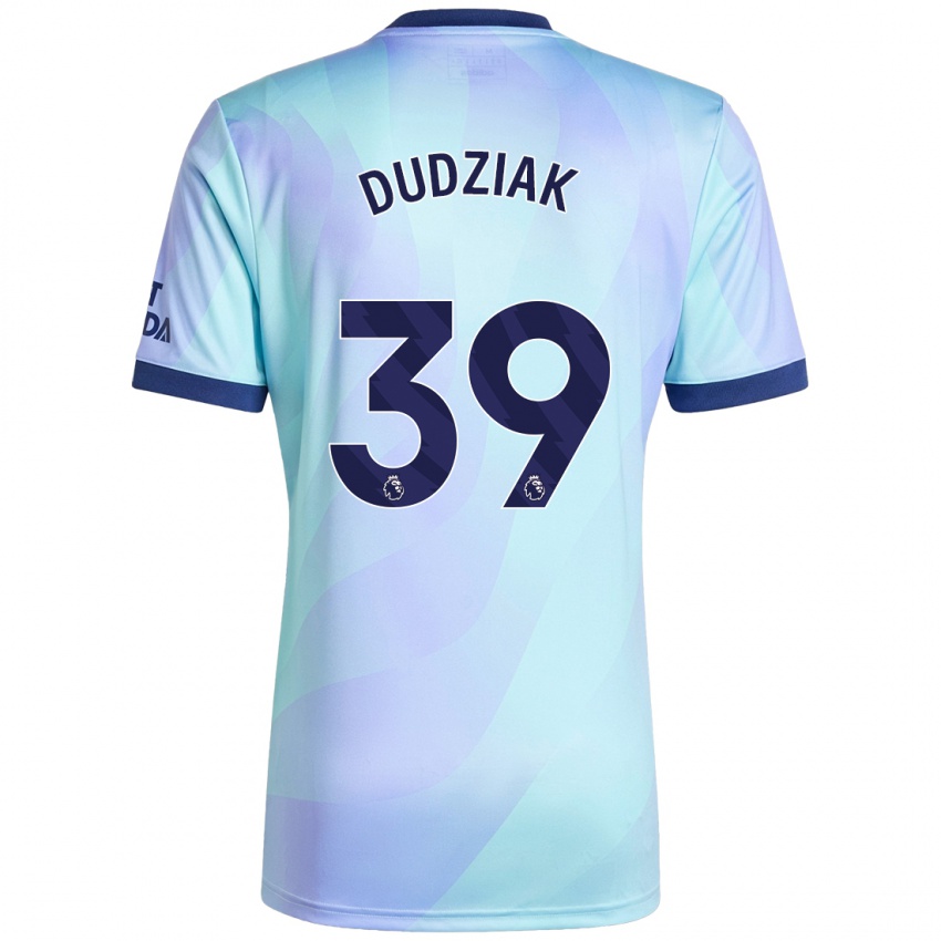 Enfant Maillot Harrison Dudziak #39 Aqua Troisieme 2024/25 T-Shirt Suisse