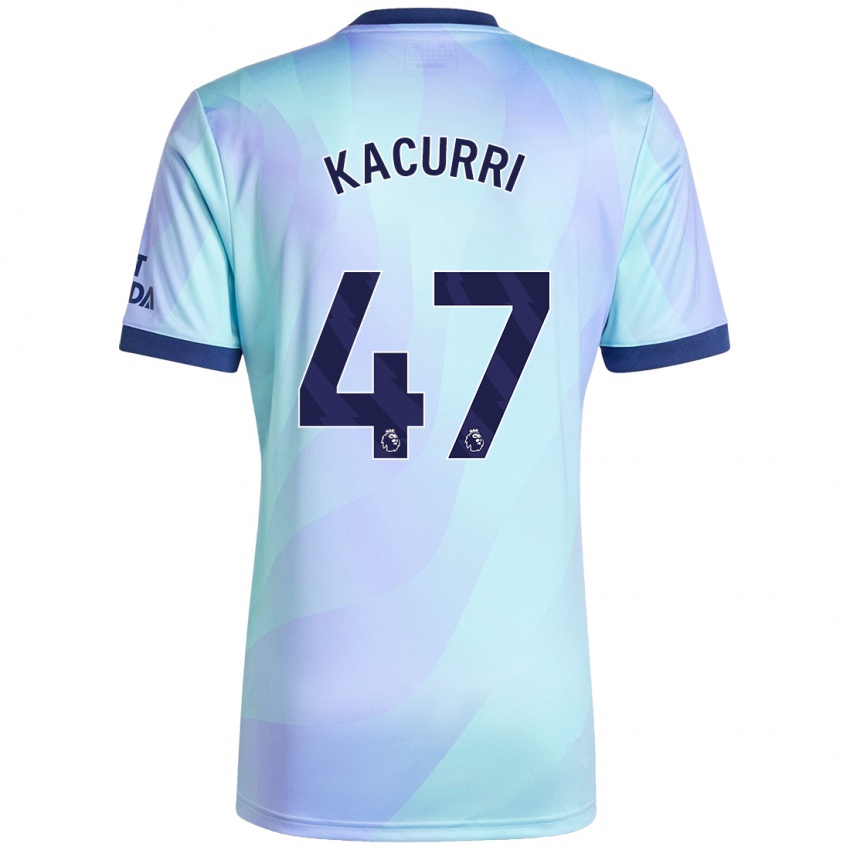 Enfant Maillot Maldini Kacurri #47 Aqua Troisieme 2024/25 T-Shirt Suisse